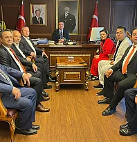 Fethiye'de muhtarlardan Kaymakam Akkaya'ya ziyaret