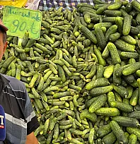Fethiye Salı Pazarı'nda turşuluk sezonu başladı: Bağlıağaç'ın tarla ürünleri tezgahlarda