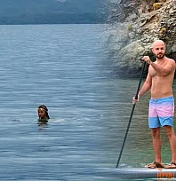 Fethiye'de yağmura rağmen deniz keyfi
