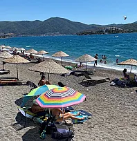 Fethiye'de yazın en hareketli noktalarından biri 'Çalış Plajı'
