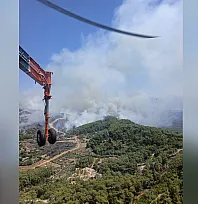 Fethiye'deki orman yangınına takviye ekipler sevk edildi: Hava ve kara gücü artırıldı