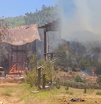 Fethiye'deki orman yangınında endişelendiren gelişme: Alevler yerleşim yerlerine yaklaştı