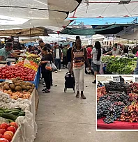 Fethiye Foça Pazarı'nda Sebze ve Meyve Fiyatları
