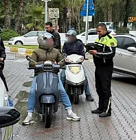 Fethiye Kandönmezler Kavşağı'nda motosiklet sürücülerine sıkı denetim