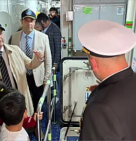 Fethiye Kaymakamı Fatih Akkaya, TCG Kaş gemisini ziyaret etti