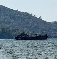 Fethiye Körfezi'nde 80 metrelik yük gemisi
