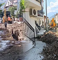 Fethiye Menteşeoğlu Mahallesi'nde doğal gaz çalışmaları başladı