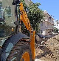 Fethiye Pazaryeri'nde Doğalgaz Çalışması