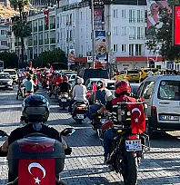 Fethiye Riders'tan 30 Ağustos Zafer Bayramı'na motosikletli kortej