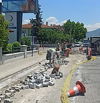 Fethiye Sadi Pekin Caddesi'nde fiber altyapı çalışması başladı