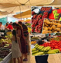 Fethiye Salı Pazarı'nda güncel sebze ve meyve fiyatları