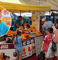 Fethiye Salı Pazarı'nda yaz sıcağına taze meyve suyu molası