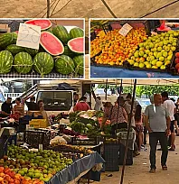 Fethiye Taşyaka Semt Pazarı'nda vatandaşın gözü fiyat etiketlerindeydi