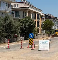 Fethiye Tuzla Mahallesi'nde doğalgaz altyapı çalışması başladı