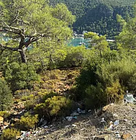 Fethiye Yarımadası'nın güzelliğine çöpler gölge düşürüyor