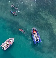 Gümbet'te deniz dibinden 310 kilogram atık çıktı