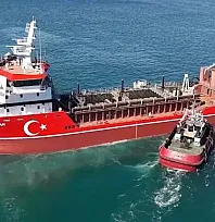 İlk yerli ve milli tarama gemisi 'UAB MAVİ VATAN' suya indirildi