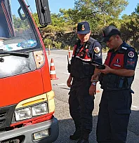 Jandarma Muğla'da bir haftada 17 bin 711 araç denetlendi