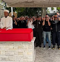 Kıbrıs gazisi Bodrum'da son yolculuğuna uğurlandı