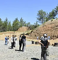 Köyceğiz'de Güvenlik Bölümü öğrencilerinden atışlarda tam isabet