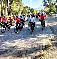 Köyceğiz'de pedallar Cumhuriyet için çevrildi