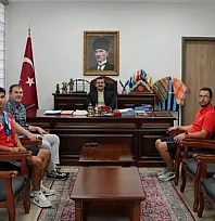 Köyceğiz Kaymakamı Kumcu, Dünya Şampiyonu Karahan'ı ağırladı