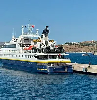 Lüks butik kruvaziyer 'National Geographic Orion' Bodrum'a geldi
