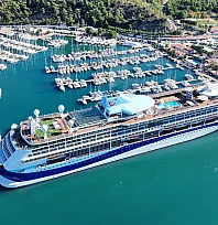 'Marella Discovery' kruvaziyeri Marmaris'e 1731 turist getirdi