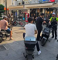 Marmaris Çarşısı'nda motosiklet denetimi: Kurallara uymayanlara ceza
