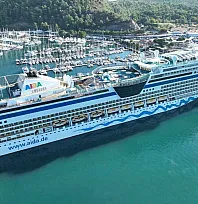 Marmaris'e 'Aida Stella' kruvaziyeriyle 2 bin 305 turist geldi