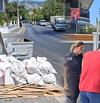 Marmaris'te kaçak moloz dökümüne ceza