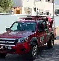 Marmaris'te orman ekiplerinden megafonlu yangın uyarısı