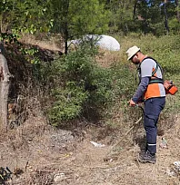 Marmaris'te yangın riskine karşı kapsamlı temizlik