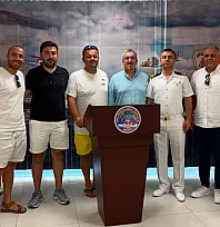 Mehmet Eskici, Fethiye Sahil Güvenlik Komutanı Gökhan Çalık'ı ziyaret etti