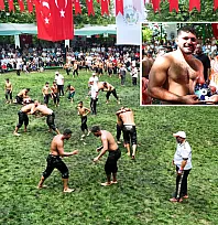 Menteşe Beşpınar Yağlı Güreşleri'nde başpehlivanlığı Erkan Taş kazandı