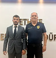 MHP Fethiye İlçe Başkanı Öztürkçü'den Emniyet Müdürü Yüceur'a hayırlı olsun ziyareti