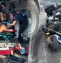 Milas'ta motosiklet kazası: Sürücü ağır yaralandı