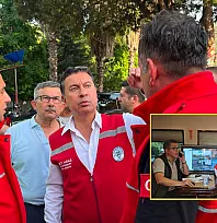 Muğla Büyükşehir Belediye Başkanı Aras yangın bölgesinde incelemelerde bulundu