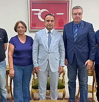 Muğla Büyükşehir Gazeteciler Cemiyeti'nden Menteşe Kaymakamı Budan'a Hayırlı Olsun Ziyareti