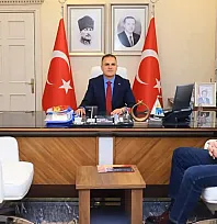 Muğla Büyükşehir Gazeteciler Derneği Başkanı Cem Kaytan'dan Vali Akbıyık'a Ziyaret