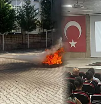 Muğla'da Aile ve Sosyal Hizmetler personeline yangın eğitimi verildi