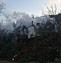 Muğla'da çıkan yangında ev küle döndü