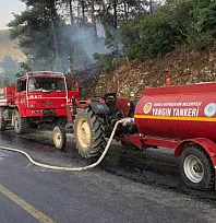 Muğla'da orman yangını büyümeden söndürüldü