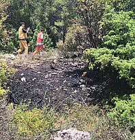 Muğla'da orman yangını ekiplerin hızlı müdahalesi ile söndürüldü