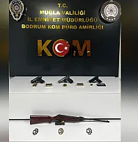 Muğla'da ruhsatsız silah operasyonunda yakalanan şüpheli tutuklandı
