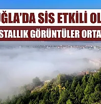 Muğla'da sis etkili oldu, kartpostallık görüntüler ortaya çıktı
