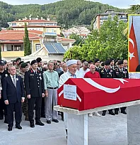Muğla'da vefat eden gazi törenle son yolculuğuna uğurlandı