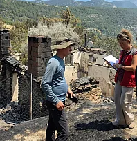 Muğla'da yangından etkilenen üreticiler için hasar tespit çalışmaları sürüyor