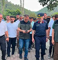 Muğla Valisi Akbıyık yangın bölgesinde incelemelerde bulundu