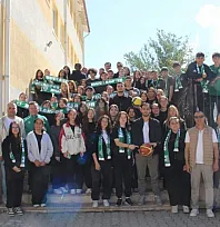 Muğlaspor oyuncuları, Turgut Reis Anadolu Lisesi'nde gençlerin sorularını yanıtladı